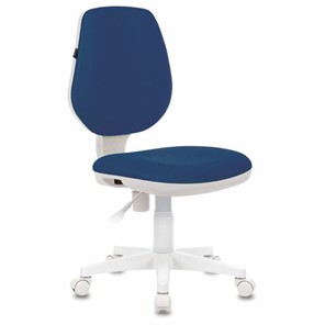 Офисное кресло Brabix Fancy MG-201W (без подлокотников, пластик белый, синие) 532413 в Орле