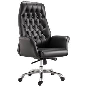 Кресло офисное BRABIX PREMIUM "Legacy EX-750", синхромеханизм, алюминий, экокожа, черное, 532492 в Орле