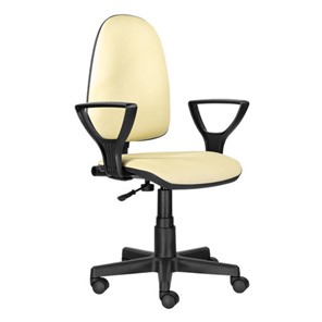 Компьютерное кресло Brabix Prestige Ergo MG-311 (регулируемая эргономичная спинка, кожзам, бежевое) 531878 в Орле