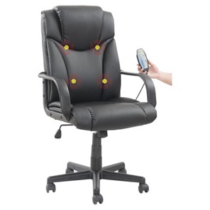 Компьютерное кресло BRABIX "Relax MS-001", 4 массажных модуля, экокожа, черное, 532519 в Орле