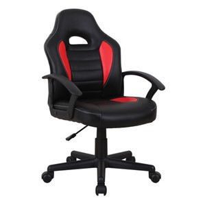 Кресло офисное BRABIX "Spark GM-201", экокожа, черное/красное, 532503 в Орле