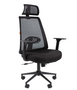 Офисное кресло CHAIRMAN 535 BLACK Сетчатый акрил черный / Полиэстер черный в Орле