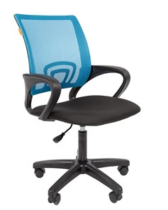 Компьютерное кресло CHAIRMAN 696 black LT, голубое в Орле
