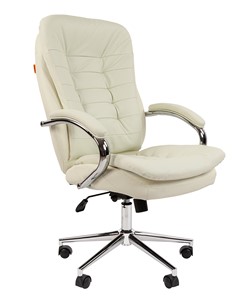 Кресло компьютерное CHAIRMAN 795 экокожа, цвет белый в Орле