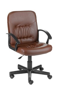Офисное кресло Чат кожзам коричневый в Орле