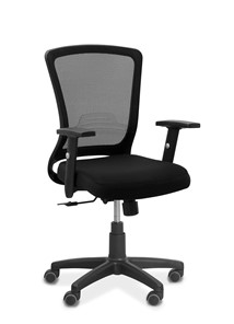 Кресло в офис Фьюжн, сетка/ткань TW / черная/черная в Орле