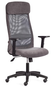 Кресло компьютерное PROFIT PLT флок/ткань, серый, 29/W-12, арт.20537 в Орле
