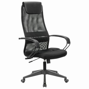 Кресло Brabix Premium Stalker EX-608 PL (ткань-сетка/кожзам, черное) в Орле