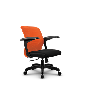 Кресло офисное SU-M-4/подл.160/осн.001, Оранжевый/Черный в Орле
