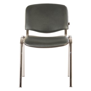 Офисный стул Brabix Iso CF-001 (хромированный каркас, кожзам серый) 531426 в Орле