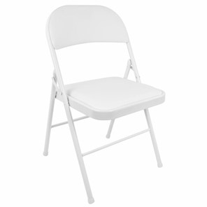 Офисный стул складной BRABIX "Golf Plus CF-003 КОМФОРТ", белый каркас, кожзам белый, 532888 в Орле