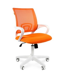 Компьютерное кресло CHAIRMAN 696 white, ткань, цвет оранжевый в Орле