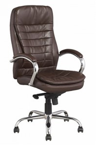 Офисное кресло J 9031-1 экокожа /хром, коричневый в Орле