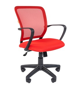 Кресло CHAIRMAN 698 black TW-69, ткань, цвет красный в Орле