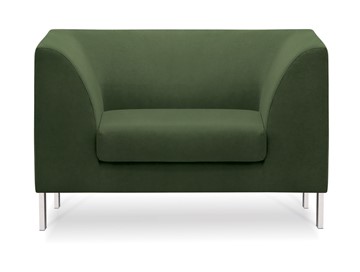 Кресло в офис Сиеста, ткань Сахара / зеленая С39 в Орле