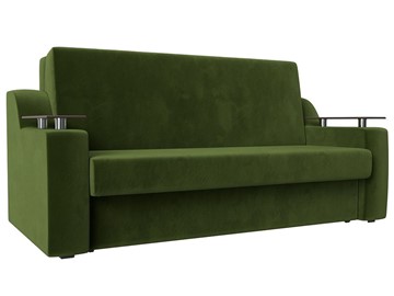 Прямой диван Сенатор Аккордеон 160, Зеленый (Микровельвет) в Орле