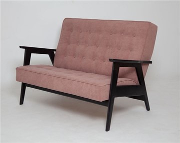 Прямой диван Ретро, двухместный (венге / RS 12 - розовый) в Орле