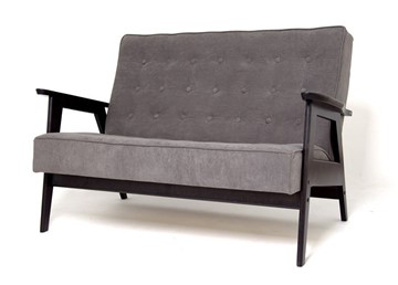 Прямой диван Ретро, двухместный (венге / RS 15 - темно-серый) в Орле