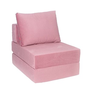 Бескаркасное кресло-кровать Окта, велюр пыльная роза в Орле
