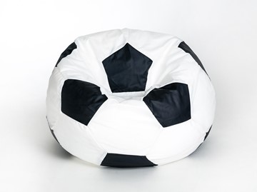 Кресло-мешок Мяч малый, бело-черный в Орле