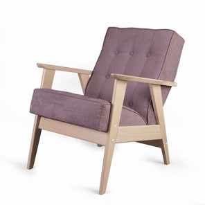 Кресло Ретро (беленый дуб / RS 12 - розовый) в Орле