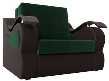 Кресло-кровать Меркурий (60), Зеленый\Коричневый (Велюр\Экокожа) в Орле