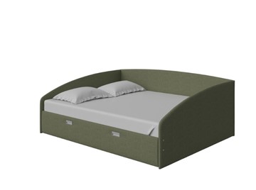 Кровать в спальню Bono 160х200, Искусственная шерсть (Лама Авокадо) в Орле