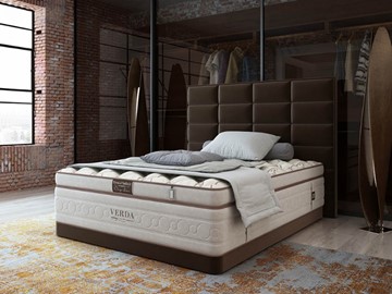 Кровать спальная Chocolate Compact/Basement 180х200, Микровелюр (Manhattan Лесной каштан) в Орле