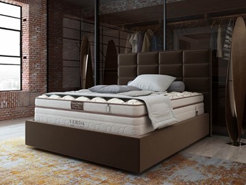 Спальная кровать Chocolate Compact/Island M 160х200, Микровелюр (Manhattan Лесной каштан) в Орле