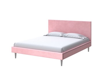 Кровать двуспальная Claro 160х200, Велюр (Casa Жемчужно-розовый) в Орле