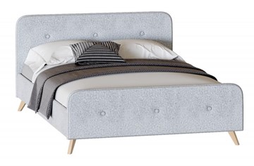 Кровать 2-спальная Сиерра 1600 (с подъемным механизмом и коробом) Аура серый в Орле