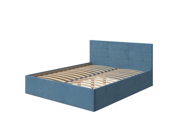 Кровать в спальню Vector Plus 160х200, Велюр (Monopoly Прованский синий (792)) в Орле