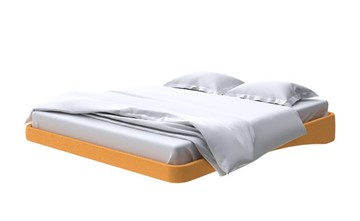 Парящая кровать 2-спальная 180х200, Велюр (Scandi Cotton 18 Шафран) в Орле