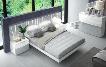 Кровать 1.5-спальная 606 VANESSA со светодиодной подсветкой (160х200) в Орле