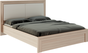 Кровать Глэдис М31 (Шимо светлый/Белый текстурный) в Орле