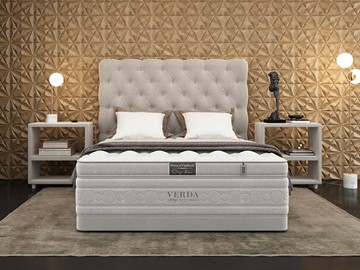 Двуспальная кровать Cloud Compact/Basement 180х200, Флок (Велсофт Серый) в Орле