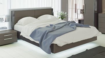 Кровать двуспальная Наоми 1600, цвет Фон серый, Джут СМ-208.01.01 в Орле