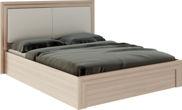 Двуспальная кровать с механизмом Глэдис М32 (Шимо светлый/Белый текстурный) в Орле
