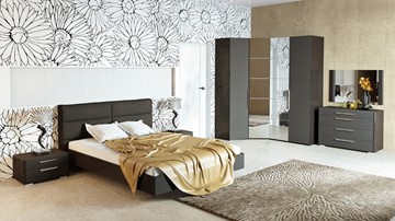 Модульная спальня Наоми №1, цвет Фон серый, Джут в Орле