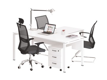 Набор мебели в офис А4 (металлокаркас UNO) белый премиум / металлокаркас белый в Орле