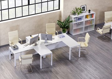 Офисный комплект мебели Metal System Style (Белый/Белый) в Орле