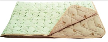 Одеяло «Зима-Лето», ткань: тик, материалы: бамбук/верблюжья шерсть в Орле