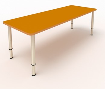 Стол для детей 2-местный  (по одну сторону столешн.) СДО-2 (0-3) оранжевый в Орле