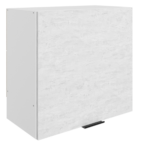 Кухонный навесной шкаф Стоун L600 Н566 (1 дв. гл.) (белый/белая скала) в Орле