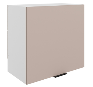 Навесной шкаф Стоун L600 Н566 (1 дв. гл.) (белый/грей софттач) в Орле