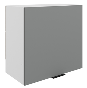 Навесной кухонный шкаф Стоун L600 Н566 (1 дв. гл.) (белый/оникс софттач) в Орле