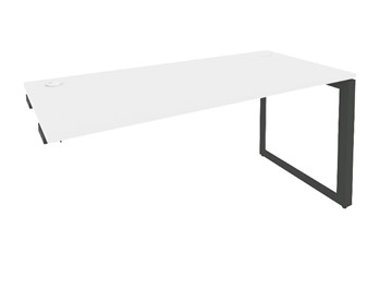 Стол приставной к тумбе O.MO-SPR-4.8 Антрацит/Белый бриллиант в Орле