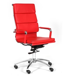 Офисное кресло CHAIRMAN 750 экокожа красная в Орле