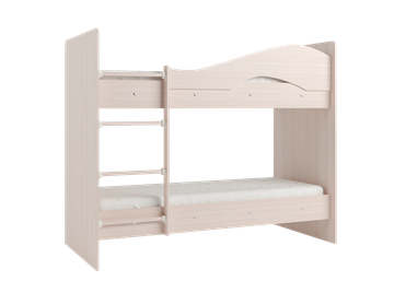 Детская 2-х ярусная кровать Мая на щитах со шкафом и ящиками, цвет Млечный дуб в Орле - предосмотр 2