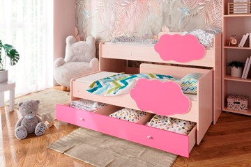 Двухэтажная кровать Соник 1.6 с ящиком, Розовый в Орле